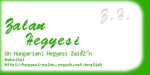 zalan hegyesi business card